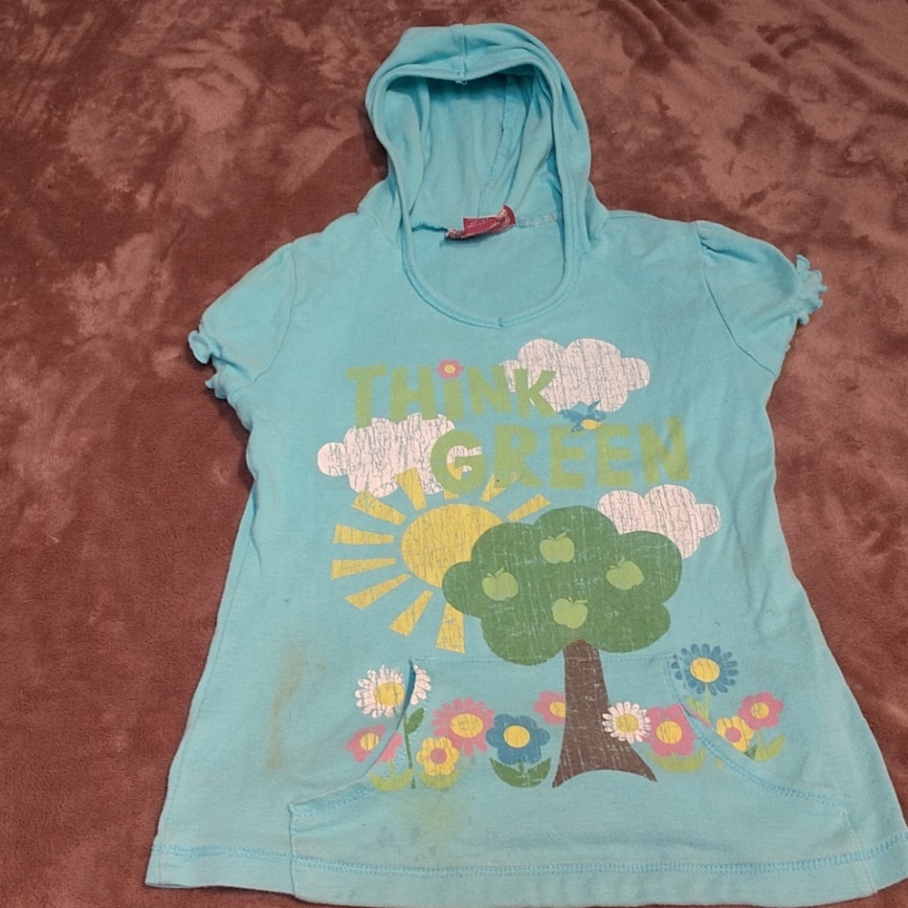 Think green hoodie shirt